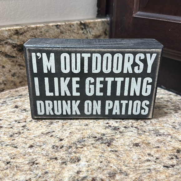 Primitives by Kathy Sign “Outdoorsy Box Sign” - Picture 1 of 3